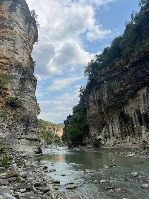 Osum Canyon cliffs Albania
